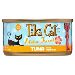 Tiki Cat Grain-Free Aloha Friends Tuna with Pumpkin Canned Cat Food - 3 oz Cans - Case of 12
