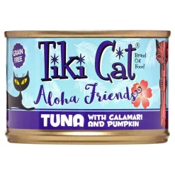 Tiki Cat Grain-Free Aloha Friends Tuna with Calamari & Pumpkin Canned Cat Food - 5.5 oz Cans - Case of 8