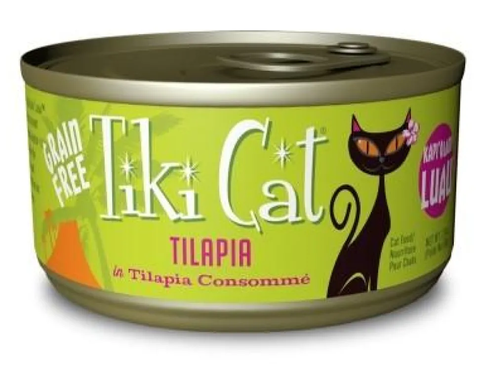 Tiki Cat Kapi Olani Lua Canned Cat Food - Tilapia - Case of 12