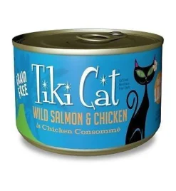 Tiki Cat Napili Lua Canned Cat Food - Salmon with Chicken - Case of 8