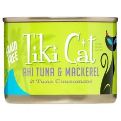 Tiki Cat Papeeko Lua Canned Cat Food - Ahi Tuna & Mackeral - Case of 8