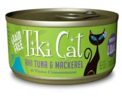 Tiki Cat Papeeko Lua Canned Cat Food - Ahi Tuna & Mackeral - Case of 12