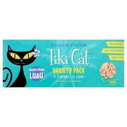 Tiki Cat Queen Emma Variety Pack Canned Cat Food - 2.8 oz Cans - Case of 12