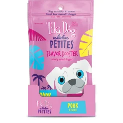 Tiki Dog Aloha Petites Flavor Booster Pork Dog Food Topper and Mixer - 1.5 oz Pouches - Case of 12