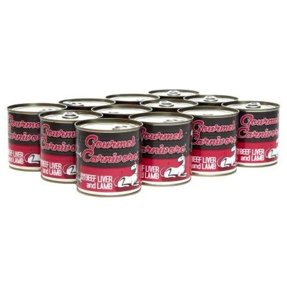 Tiki Dog Carnivore Beef Liver & Lamb Canned Dog Food - 12 oz Cans - Case of 12