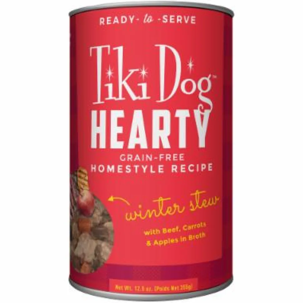 Tiki Dog Hearty Hearty Beef Canned Dog Food - 12.5 oz Can - Case of 12