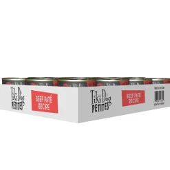 Tiki Dog Petites Beef Pate Canned Wet Dog Food - 3 oz Cans - Case of 12