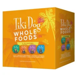 Tiki Dog Whole Foods Variety Pack Canned Dog Food - 13.6 oz - Case of 8