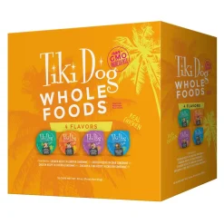 Tiki Dog Wholefoods Variety Pack Canned Dog Food - 3 oz Cans - Case of 10