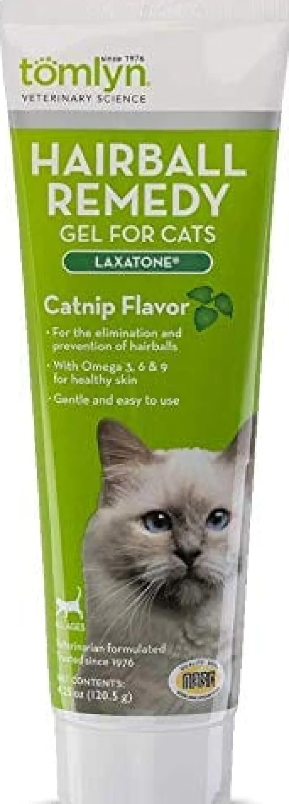 Tomlyn Laxatone Hairball Remedy Gel for Cats - Catnip - 4.25 Oz