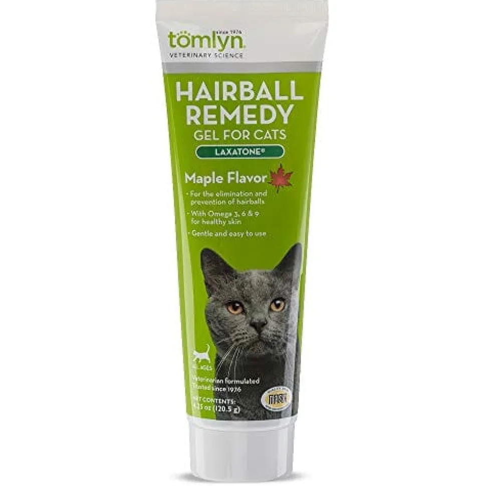Tomlyn Laxatone Hairball Remedy Gel for Cats - Maple - 4.25 Oz