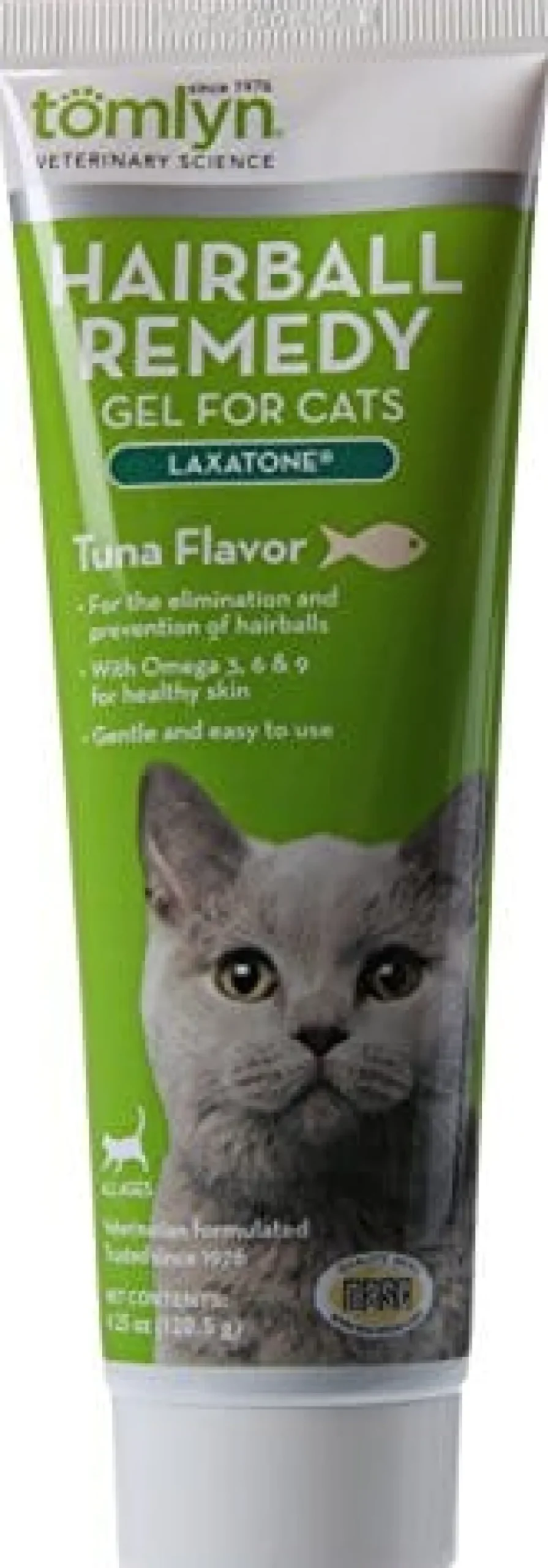Tomlyn Laxatone Hairball Remedy Gel for Cats - Tuna - 4.25 Oz