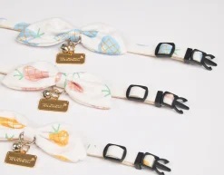 Touchcat ® Pineapple Patterned Designer Cat Collar with Bow
