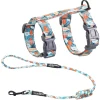 Touchcat ® Tropical Patterned Fashion Cat Harness and Leash