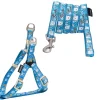 Touchdog ® 'Caliber' Embroidered Designer Fashion Pet Dog Leash and Harness Combination