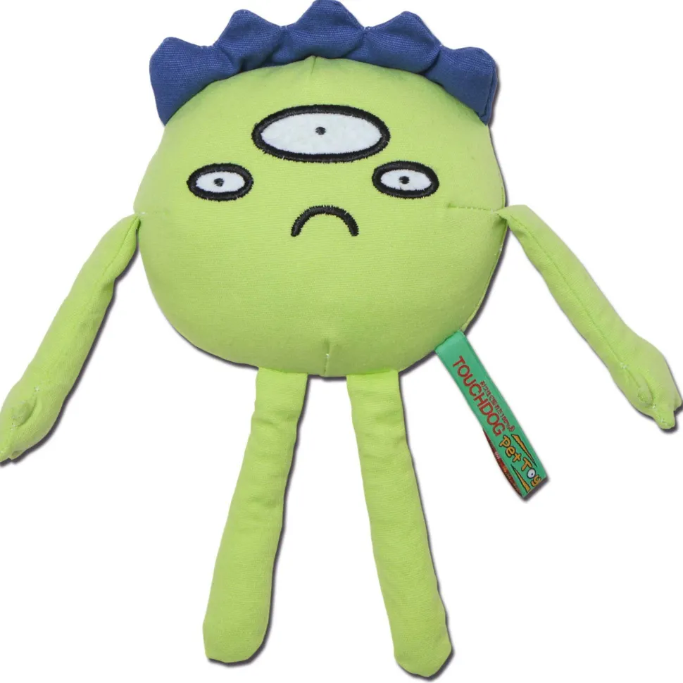 Touchdog Cartoon Alien Monster Plush Dog Toy