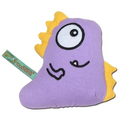 Touchdog Cartoon Monster Plush Dog Toy - Purple