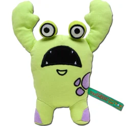 Touchdog Cartoon Up-for-Crabs Monster Plush Dog Toy