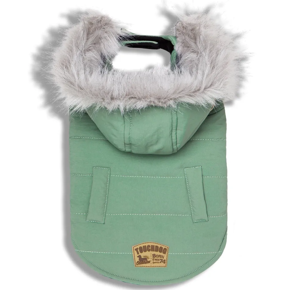 Touchdog 'Eskimo-Swag' Duck-Down Insulated Winter Dog Coat Parka