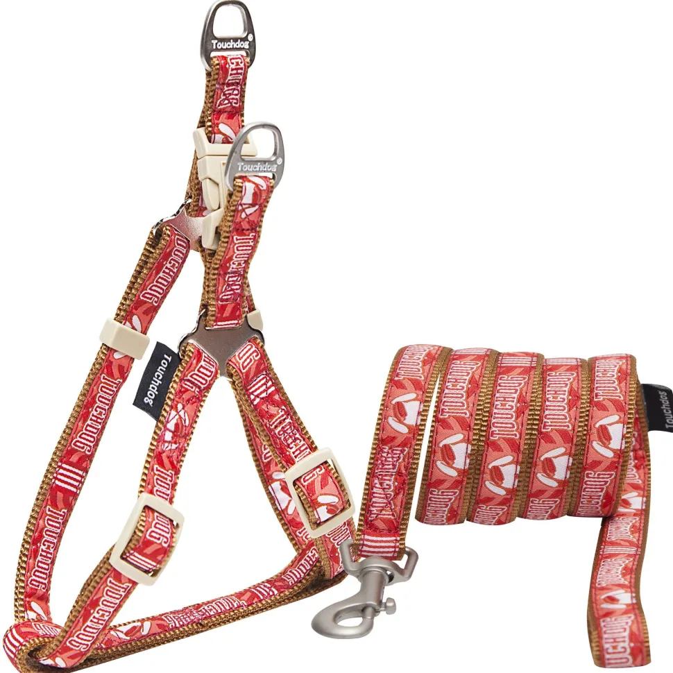 Touchdog 'Funny Bone' Tough Stitched Dog Harness and Leash
