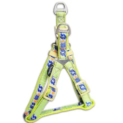 Touchdog Tough Stitched Durable Embroidered Leash and Harness - Yellow