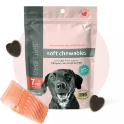 Treatibles Full Size Canine Extra Strength Soft Chews (60 ct) Cup 7mg CBD Soft Chew Cat Supplement