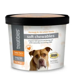 Treatibles Full Size Villalobos Canine Soft Chews (60 ct) 5.3oz Cup Soft Chew Cat Supplement