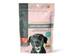 Treatibles Introductory Size Canine Extra Strength Soft Chews (12 ct) Pouch 7mg CBD Soft Chew Dog Supplement