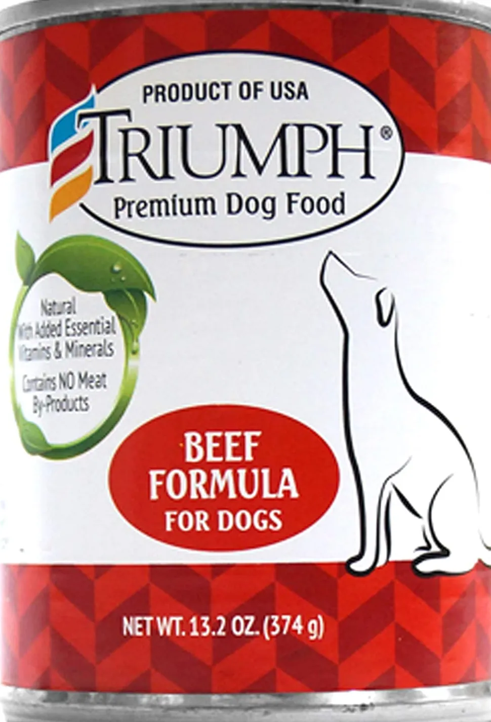 Triumph Beef Puppy and Dog Canned Food - 13.2 oz - Case of 12