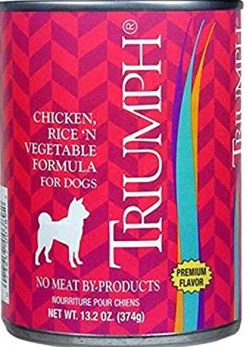 Triumph Chicken-Rice-Veg Puppy and Dog Canned Food - 13.2 oz - Case of 12