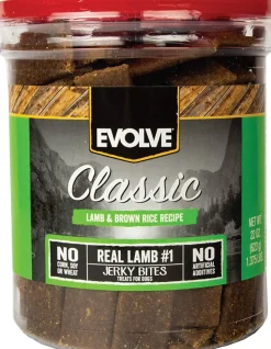 Triumph Evolve Nature's Menu Lamb & Brown Rice Jerky Soft and Chewy Dog Treats - 22 oz - Case of 6