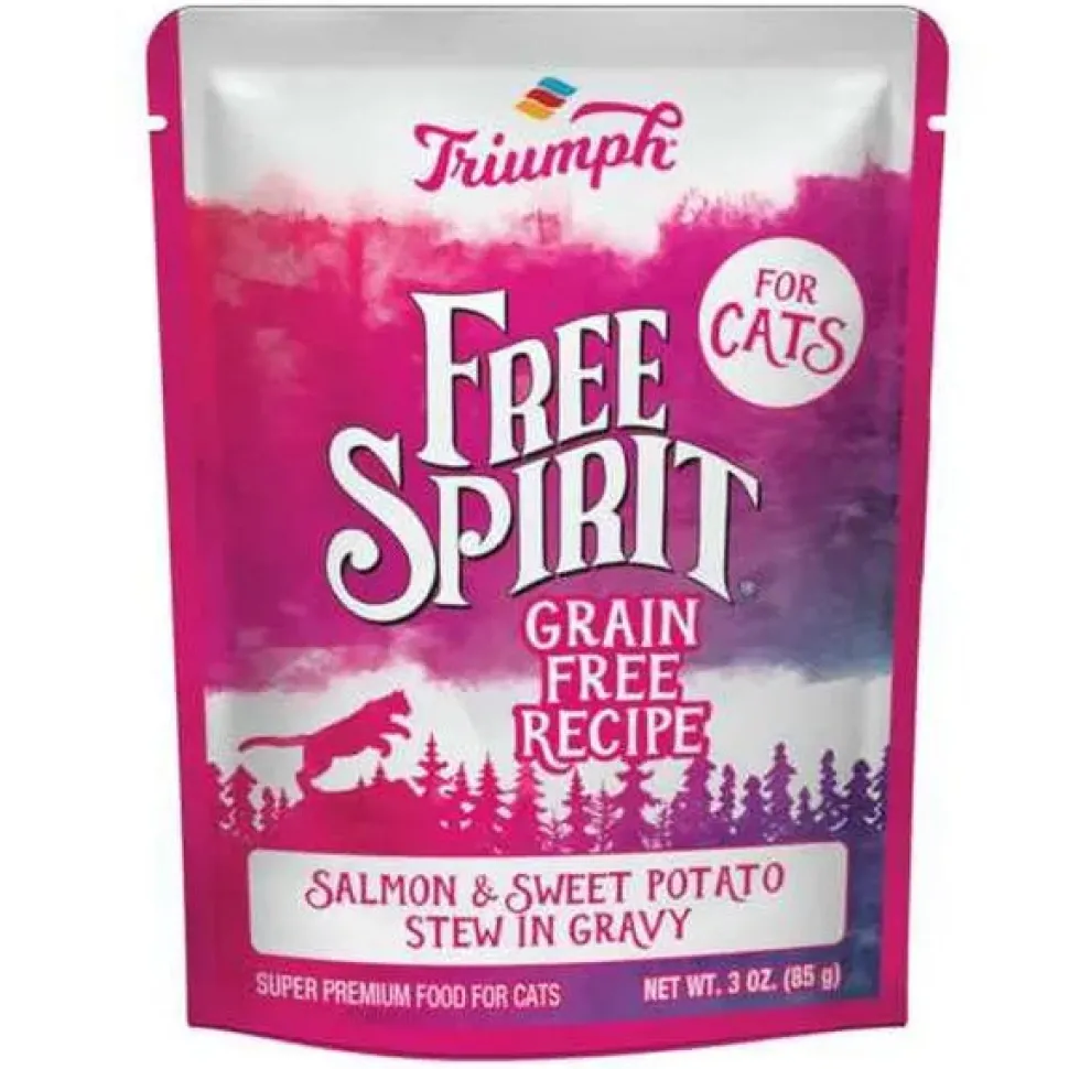 Triumph Free Spirit Grain-Free Salmon & Sweet Potato Wet Cat Food - 3 oz - Case of 24