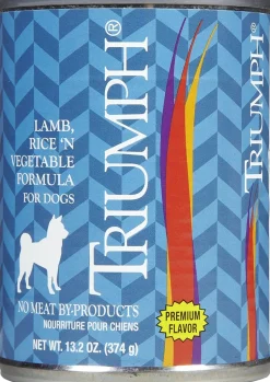 Triumph Lamb-Rice-Veg Puppy and Dog Canned Food - 13.2 oz - Case of 12