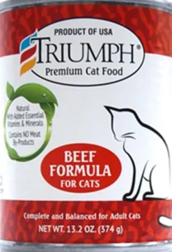 Triumph Natural Beef Canned Cat Food - 13 oz - Case of 12