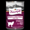 Triumph Natural Chicken-Liver Canned Cat Food - 13 oz - Case of 12