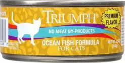 Triumph Natural Oceanfish Canned Cat Food - 5.5 oz - Case of 24