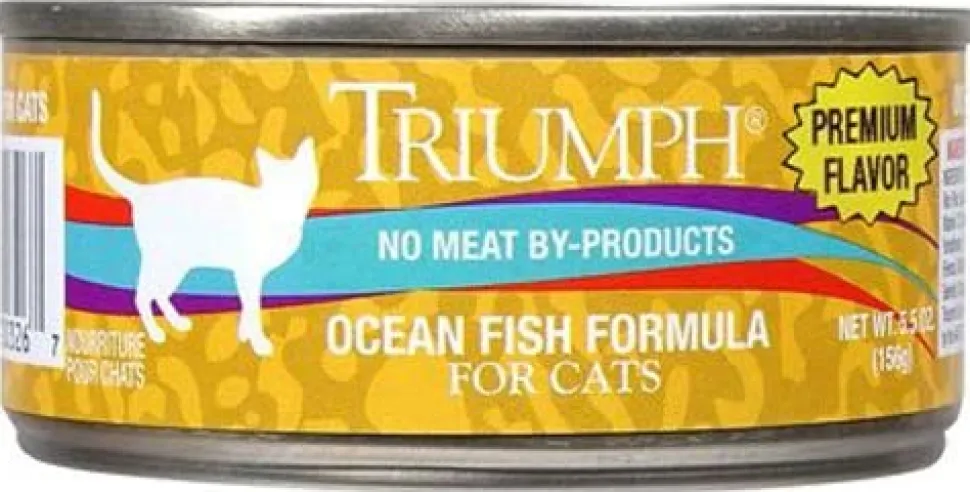 Triumph Natural Oceanfish Canned Cat Food - 5.5 oz - Case of 24