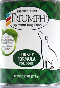 Triumph Turkey Puppy and Dog Canned Food - 13.2 oz - Case of 12