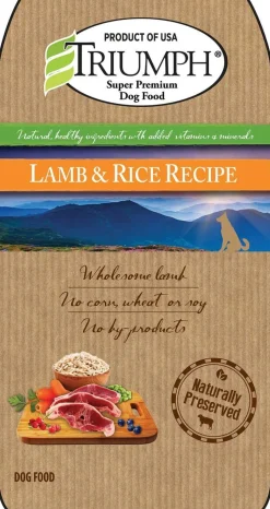 Triumph Wild Spirit Deboned Lamb & Brown Rice Dry Dog Food - 3.3 lb Bag