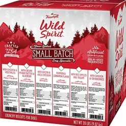 Triumph Wild Spirit Wheat-Free Chicken & Vegetables for Puppy and Toy Breeds Bulk Dog Biscuits - 20 lb Bag