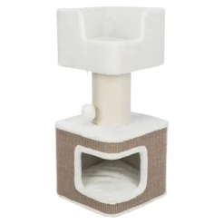 Trixie Pet Products Ava 2-Level Boxed Cat Scratching Tree and Furniture House