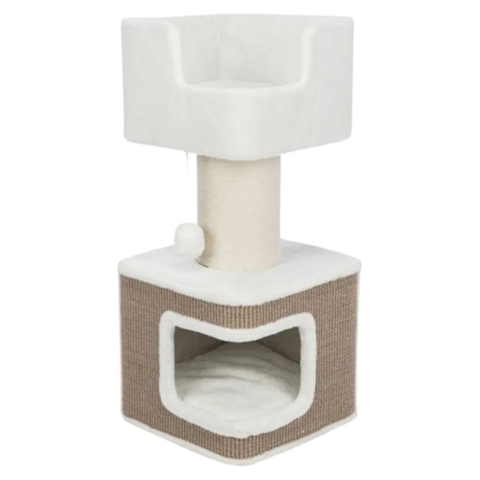 Trixie Pet Products Ava 2-Level Boxed Cat Scratching Tree and Furniture House