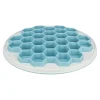 Trixie Pet Products Hive Plate Silicone Slow Feeding Dog Mat - Blue - 11.5 Inches