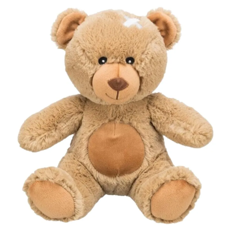 Trixie Pet Products Teddy Eddy Eco-Friendly Squeak and Plush Dog Toy
