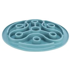 Trixie Pet Products Wave Silicone Slow Feeding Dog Mat - Blue - 11.5 Inches