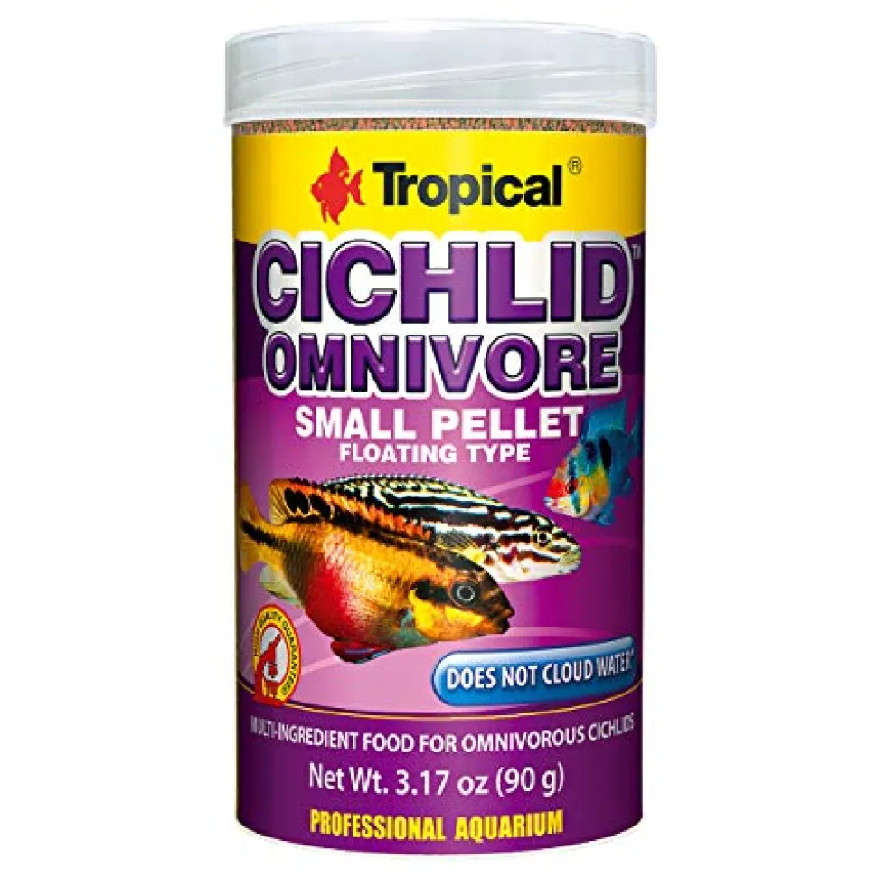Tropical Cichlid Omnivore Pellet - Small - 3.17 oz