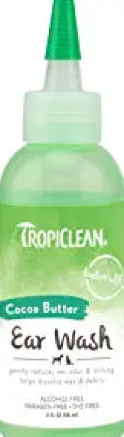 Tropiclean Alcohol Free Ear Wash for Cats and Dogs - 4 Oz