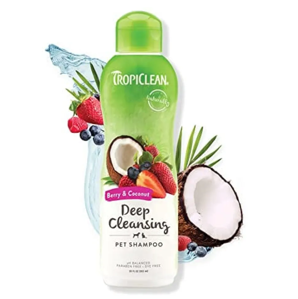 Tropiclean Berry and Coconut Cat and Dog Shampoo - 20 Oz