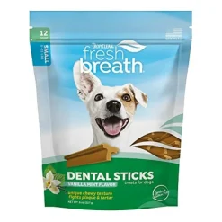 Tropiclean Dental Sticks for Small Dogs 5-25 lbs Dog Dental Treats - 8 Oz