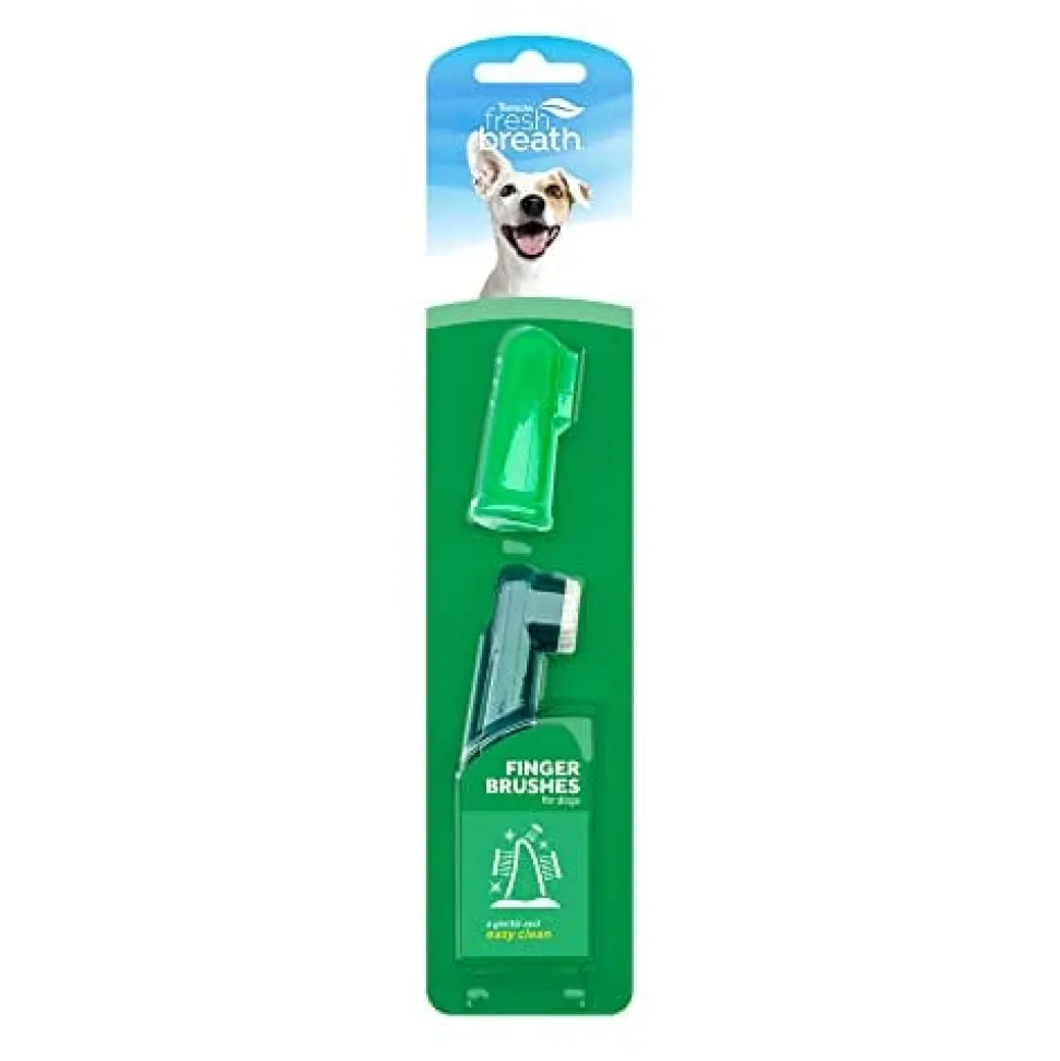 Tropiclean Fresh Breath Finger Brushes for Pets - 2 Piece